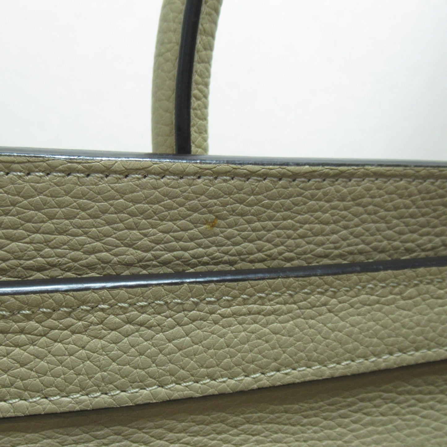 Celine Luggage Micro Shopper Tote Bag Beige leather 189793