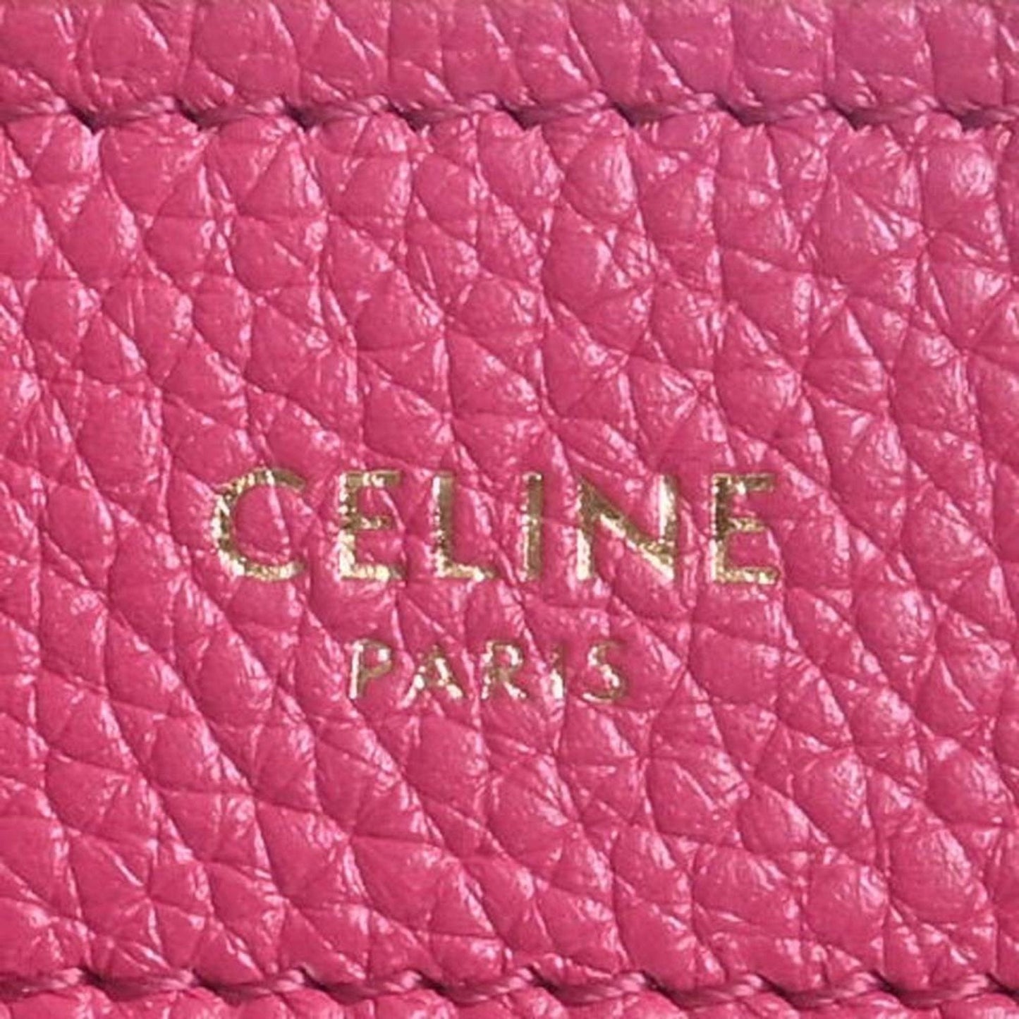 Celine Leather Luggage Nano Shopper Handbag Pink Ladies