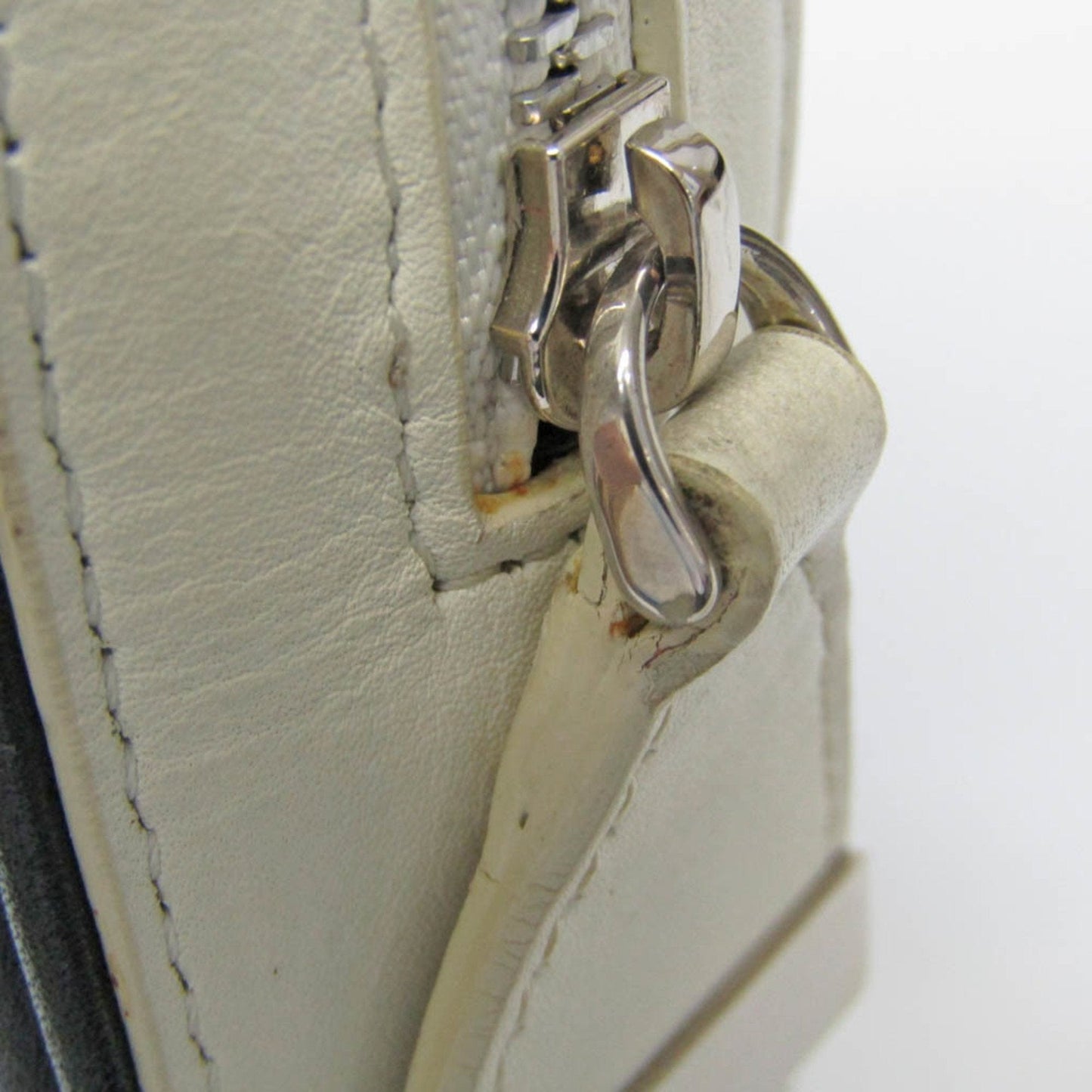 Celine Women's Leather Clutch Bag Black,Off-white