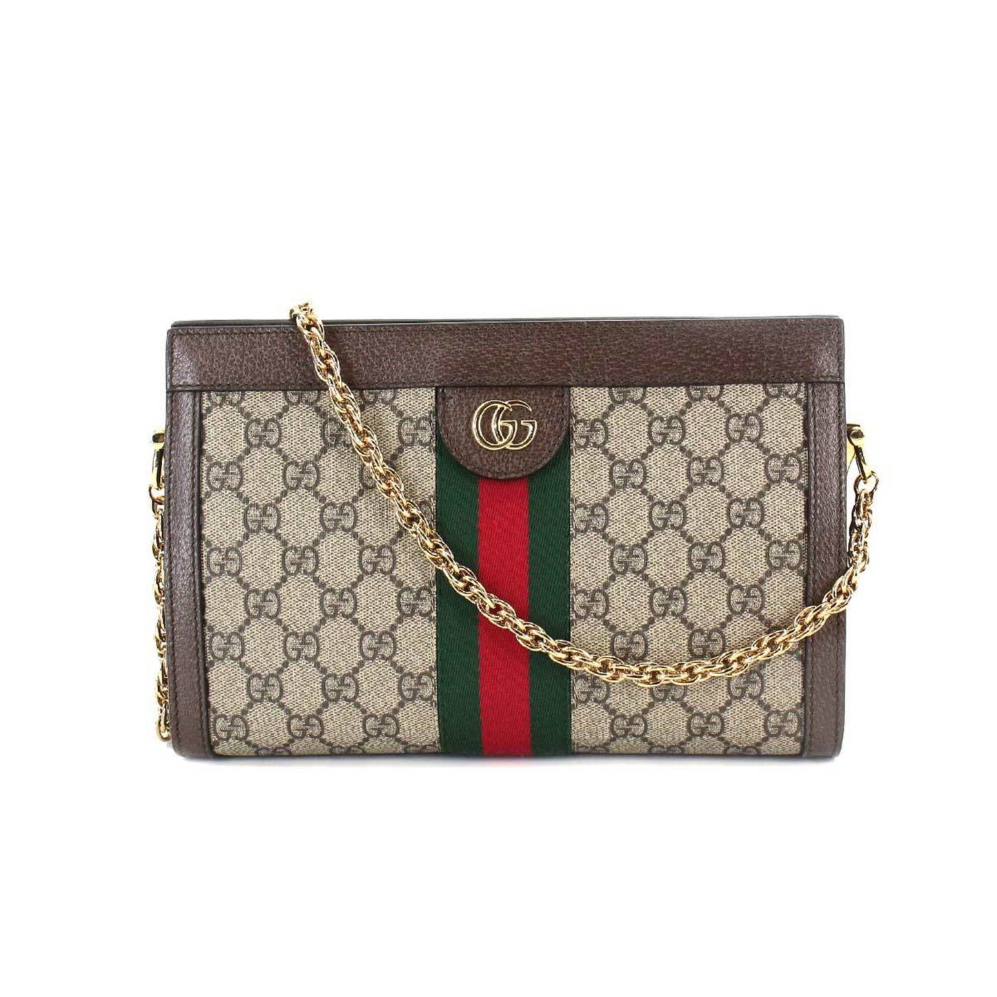 Gucci Ophidia Small Shoulder Bag Supreme Leather Beige Brown 503877