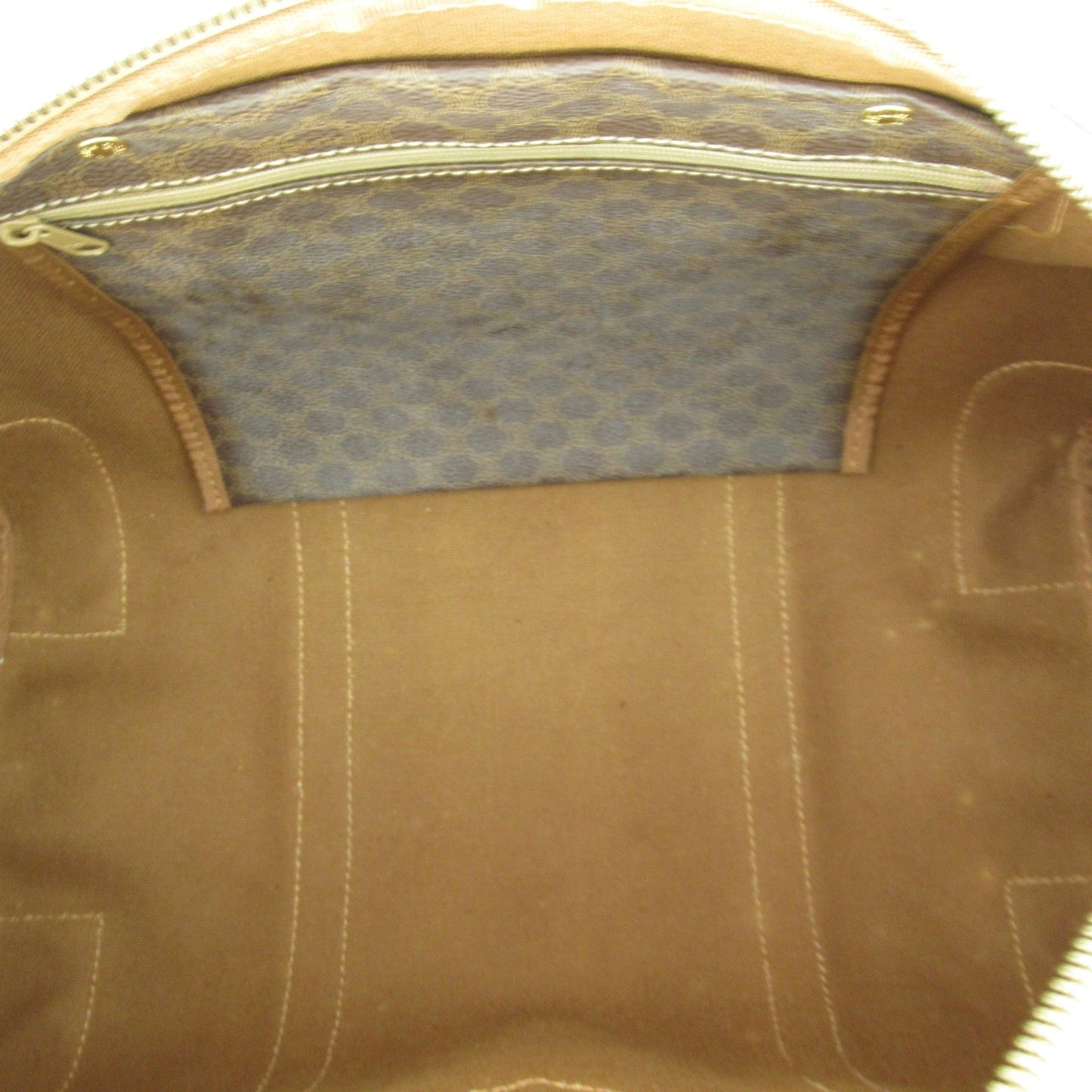 Celine Boston bag Brown Dark brown PVC coated canvas