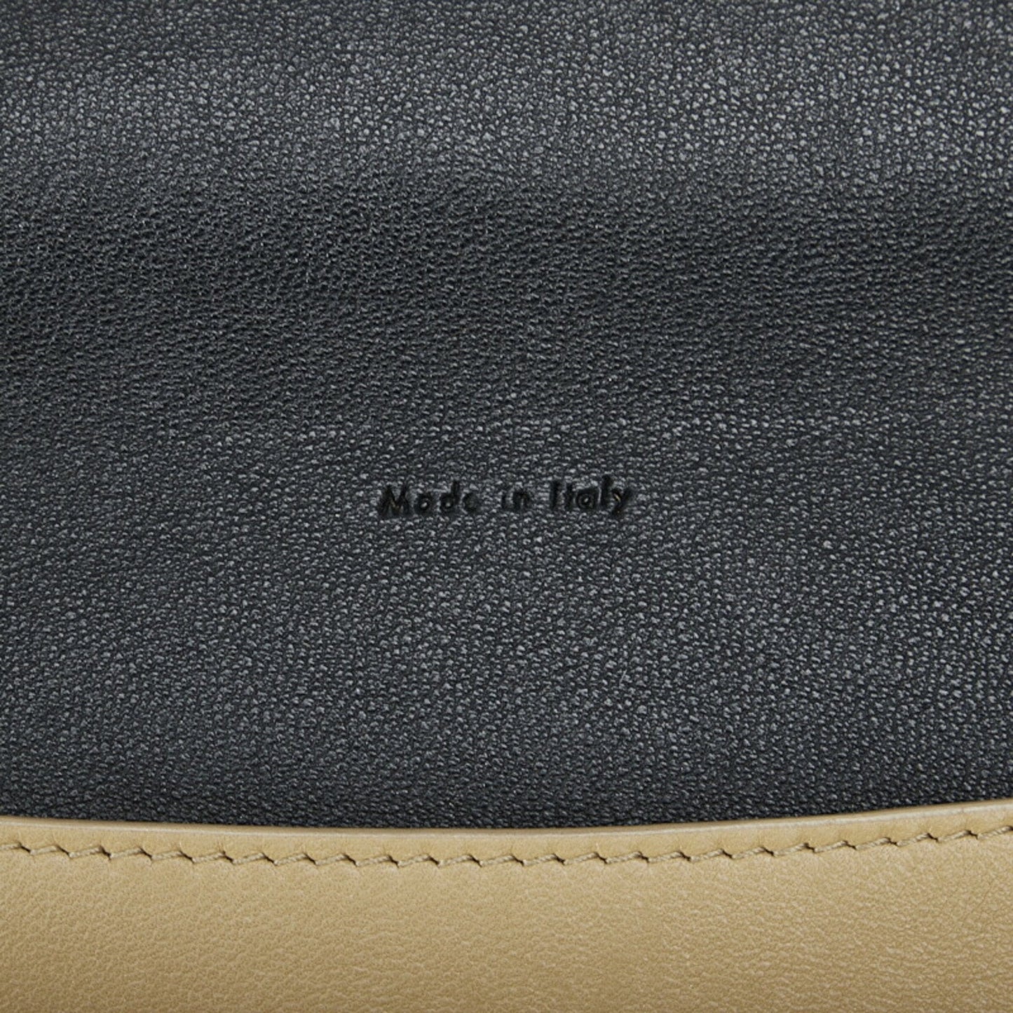 Celine clutch bag second beige leather ladies
