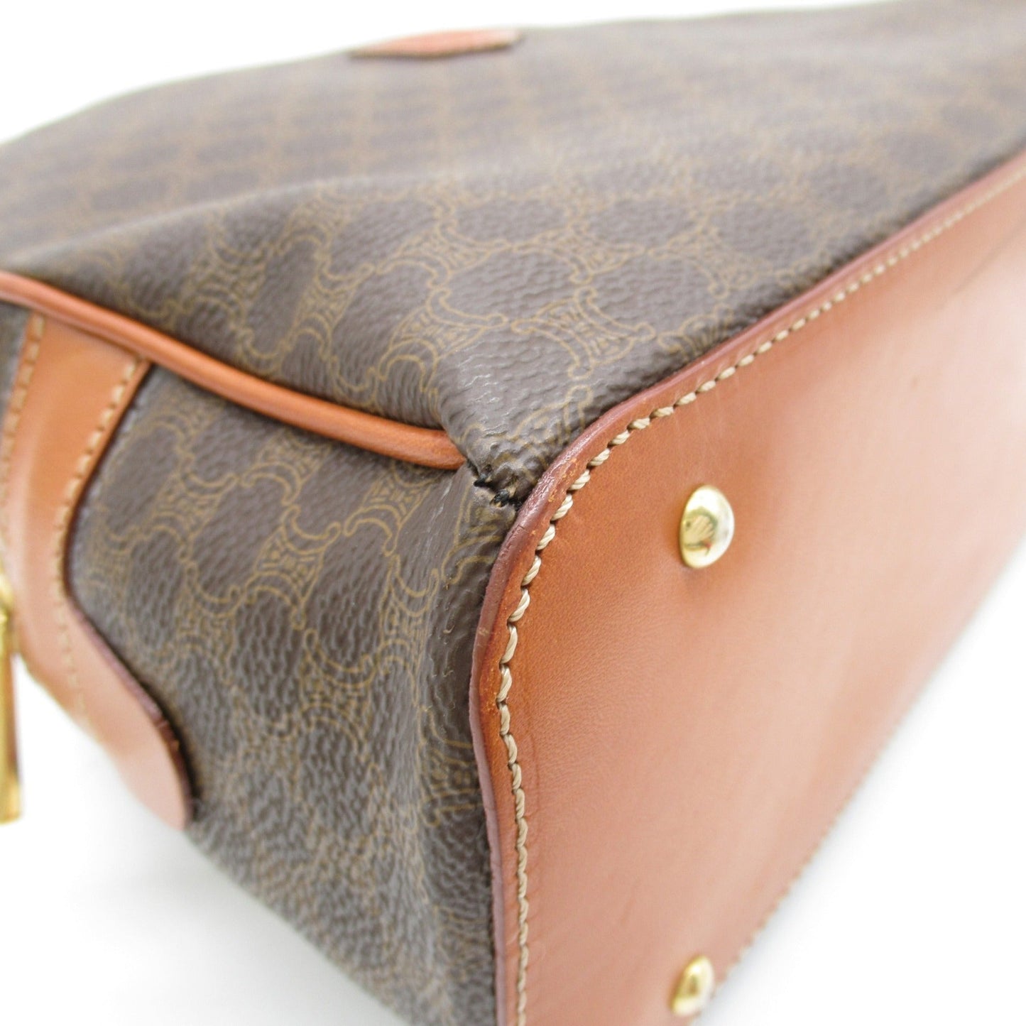 Celine Handbag Brown PVC coated canvas