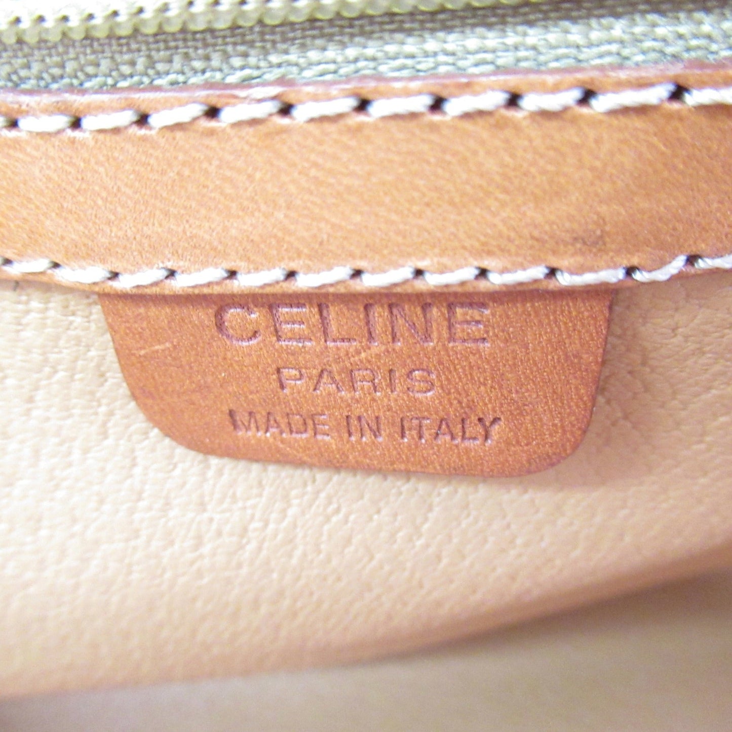 Celine Handbag Brown PVC coated canvas