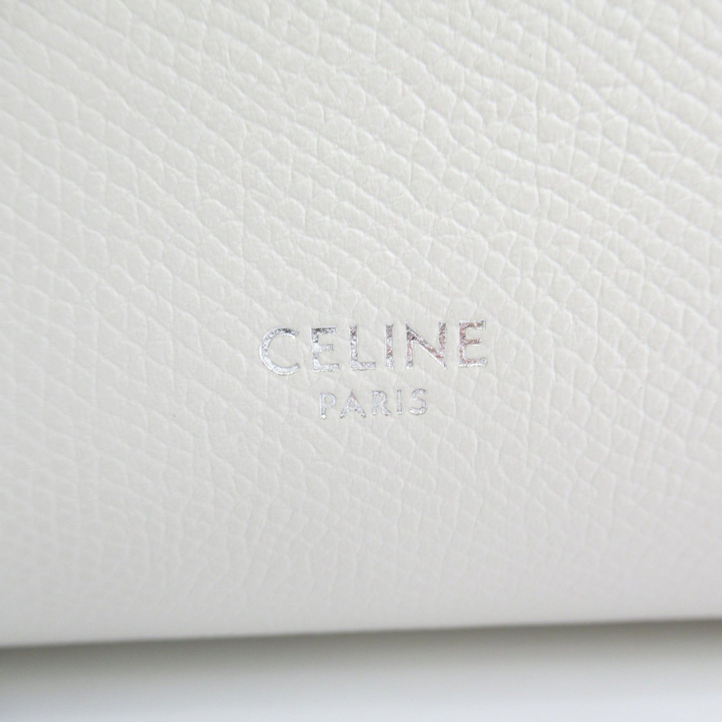 Celine Belt bag 2wayShoulder Bag White Grained calfskin