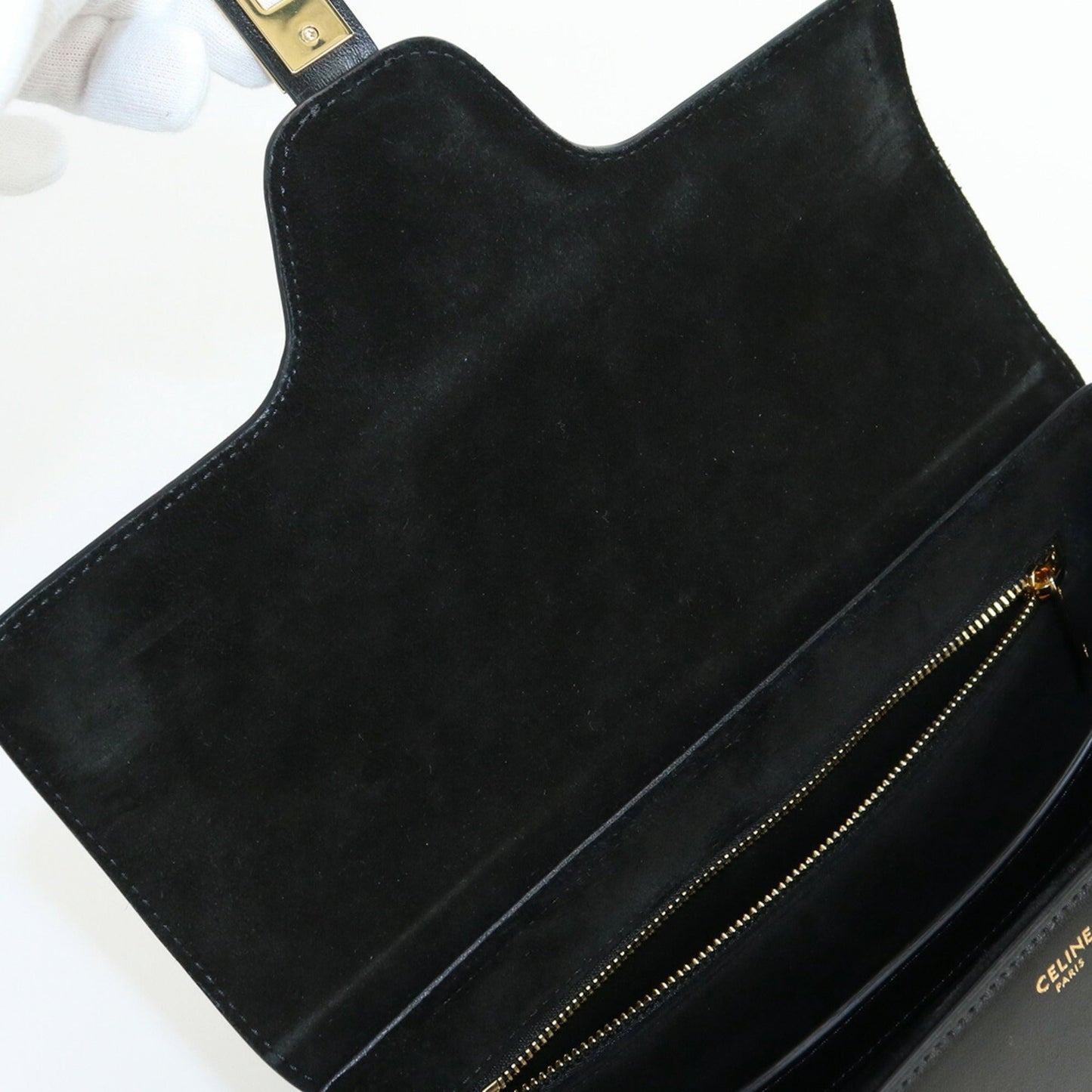 Celine Teen Soft 16 196853CR4.38NO Shoulder Bag Calfskin Women's