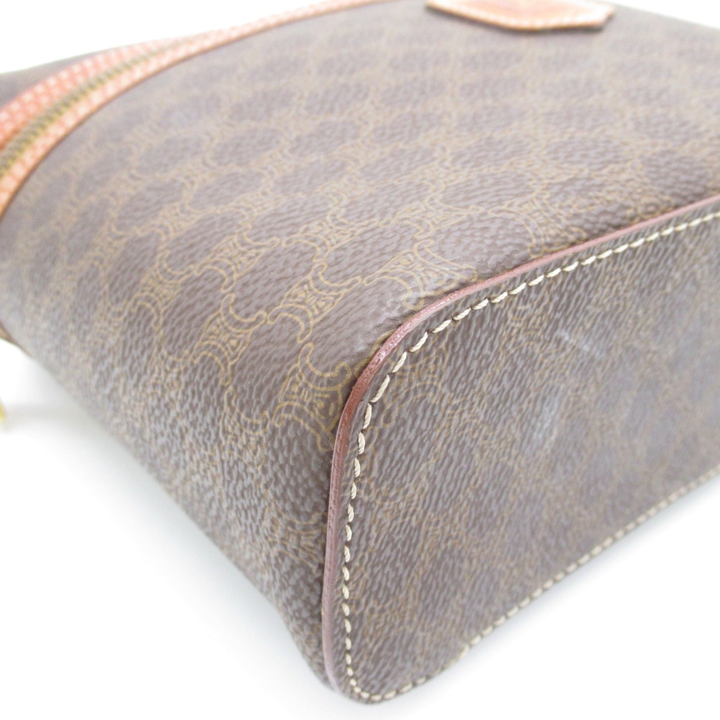 Celine Vanity bag Brown PVC coated canvas