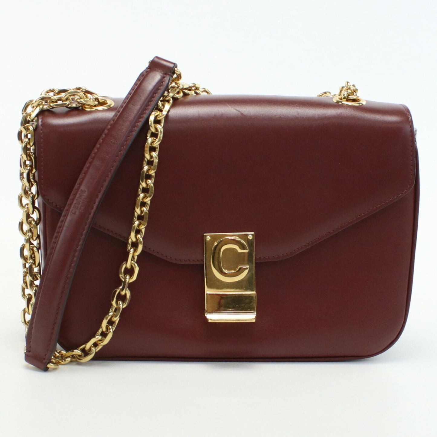 Celine C Medium Bag 18725 3BFB 28LB Shoulder Leather Women's