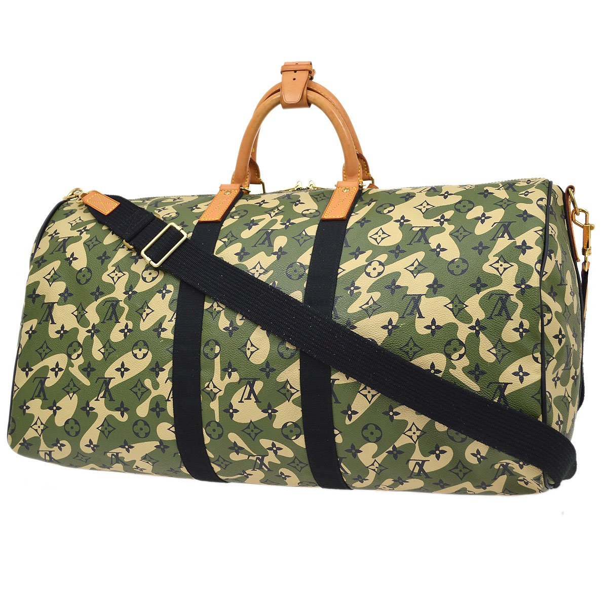 LOUIS VUITTON★ 2008 KEEPALL BANDOULIERE 55 MONOGRAMOUFLAGE M95774 06294