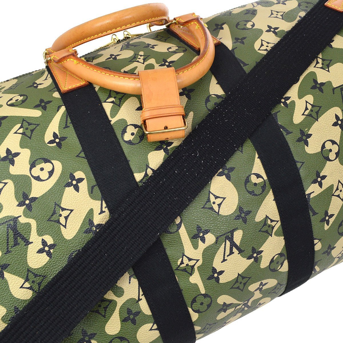 LOUIS VUITTON★ 2008 KEEPALL BANDOULIERE 55 MONOGRAMOUFLAGE M95774 06294