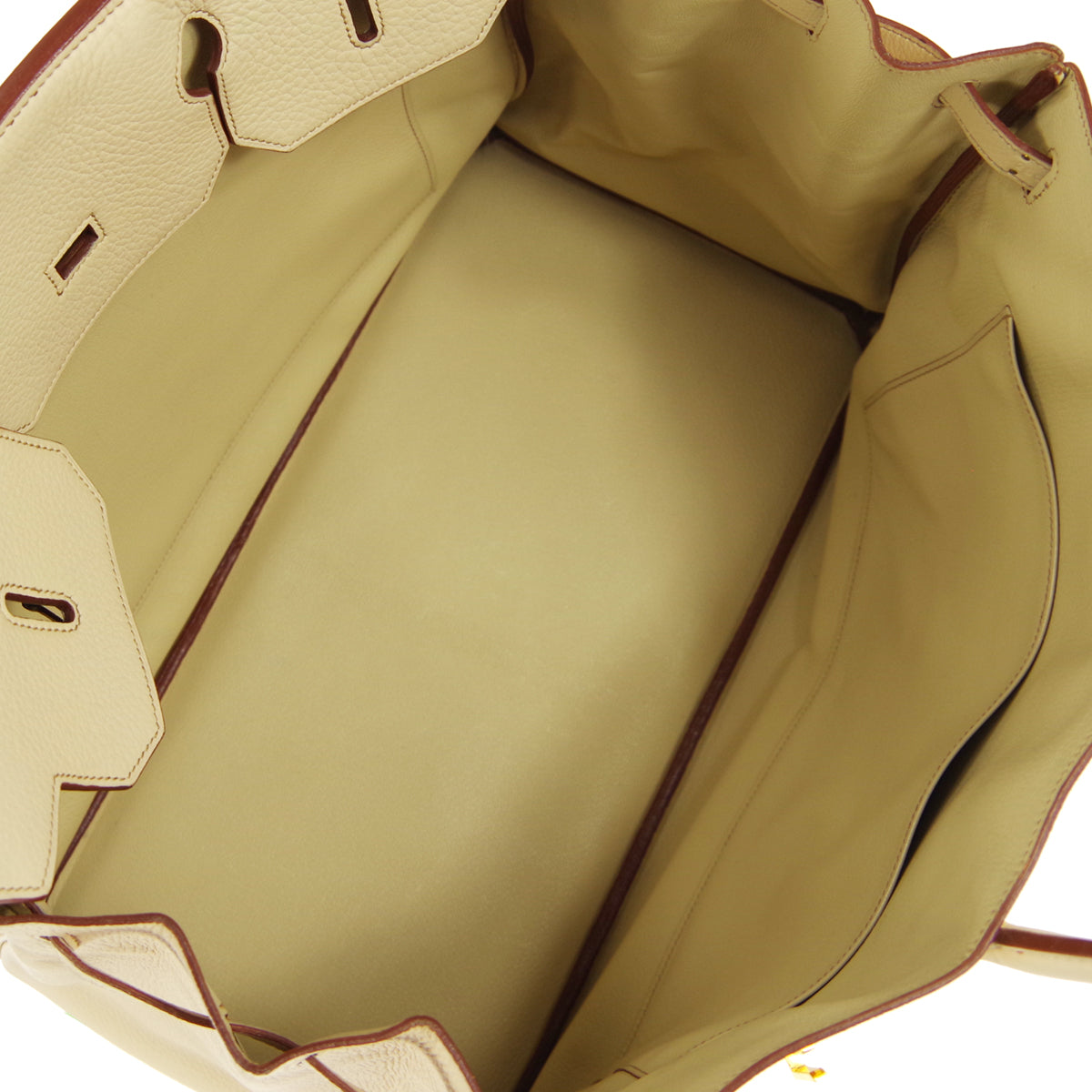HERMES 2001 BIRKIN 40 Clemence Beige