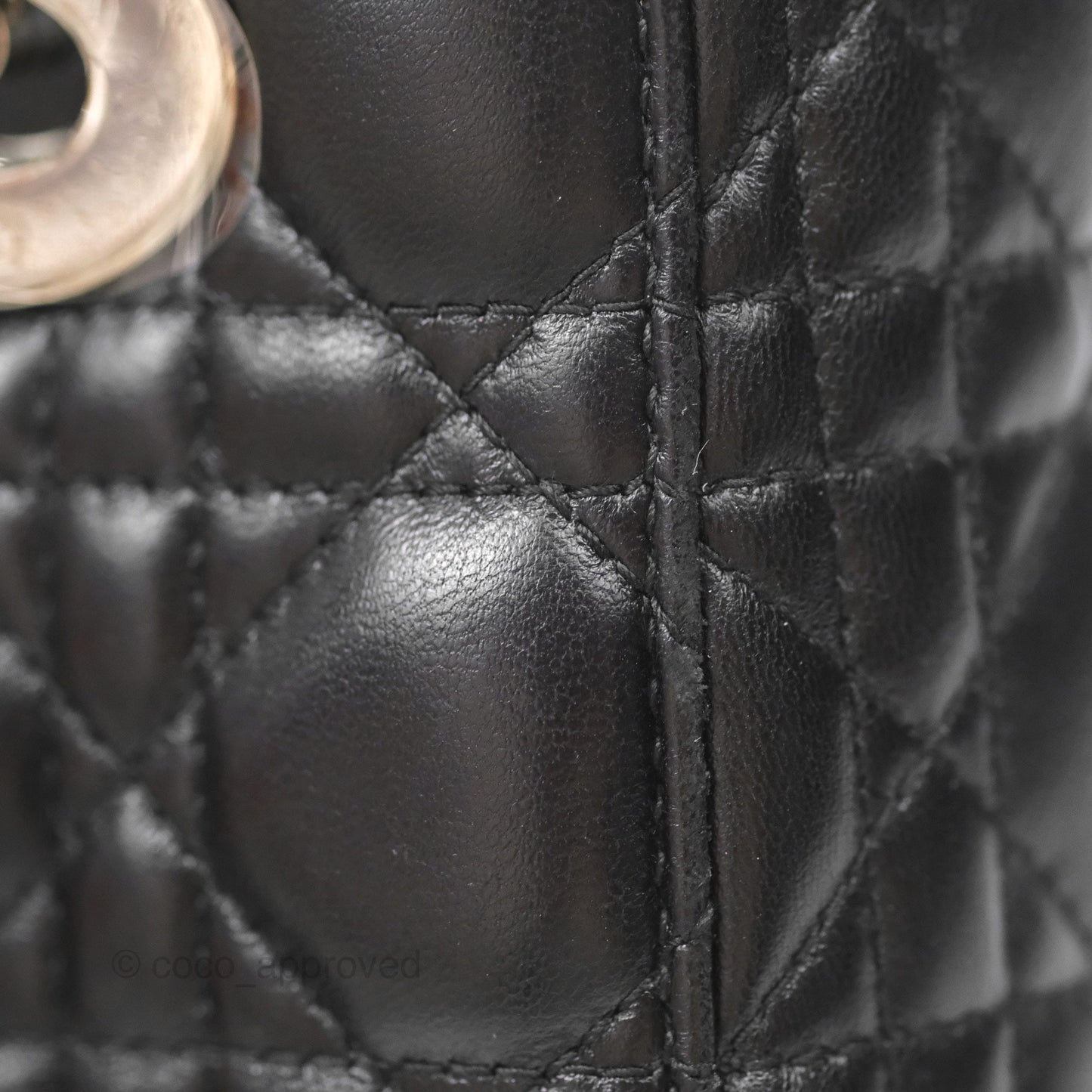 Christian Dior My ABCDior Lady Dior Black Lambskin Silver Hardware