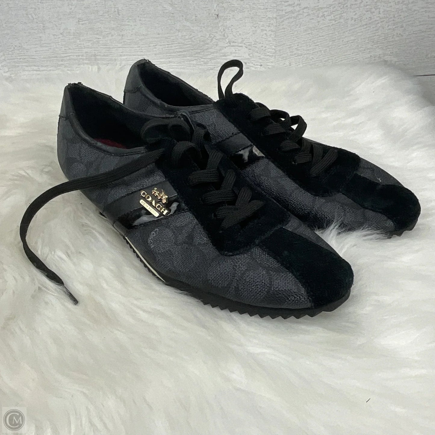 Shoes Designer By Coach In Black, Size: 10