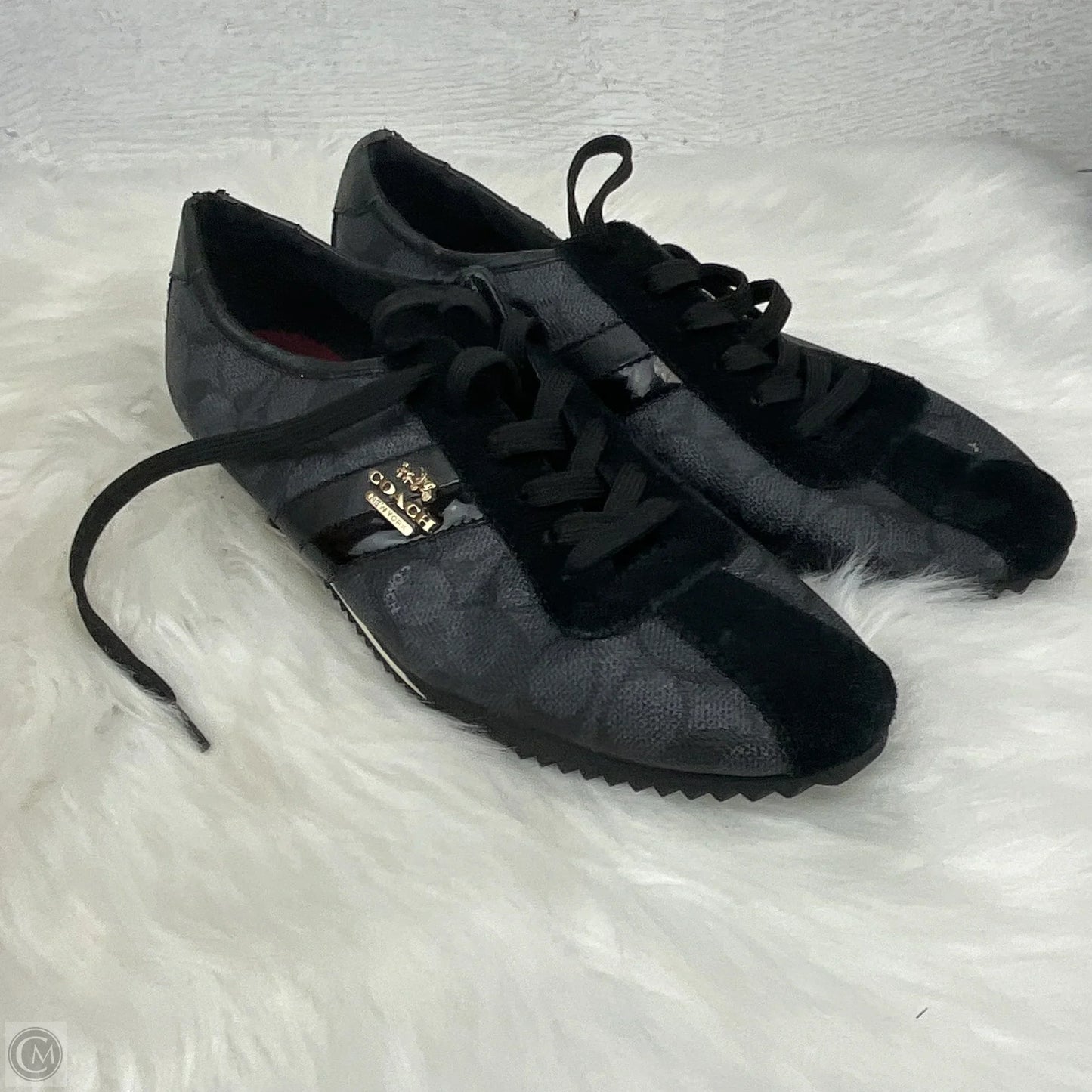 Shoes Designer By Coach In Black, Size: 10