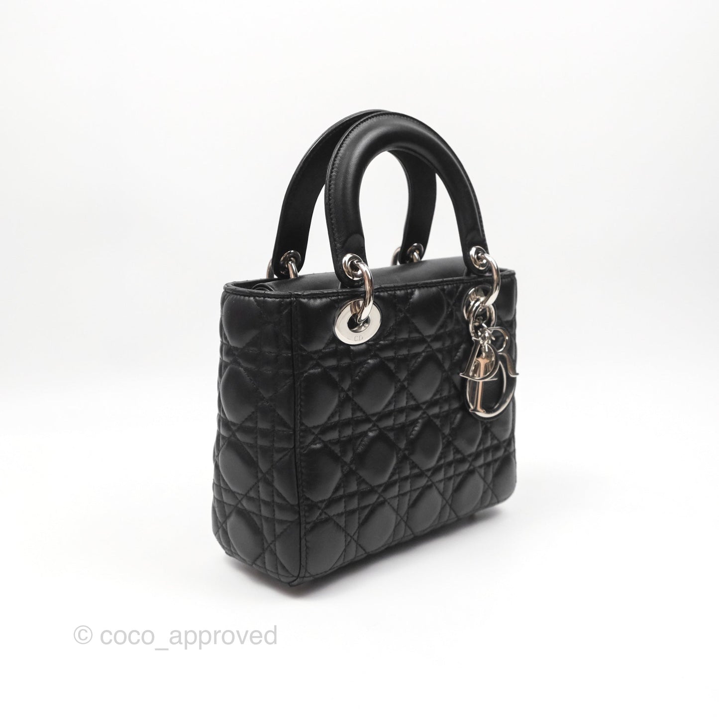 Christian Dior My ABCDior Lady Dior Black Lambskin Silver Hardware