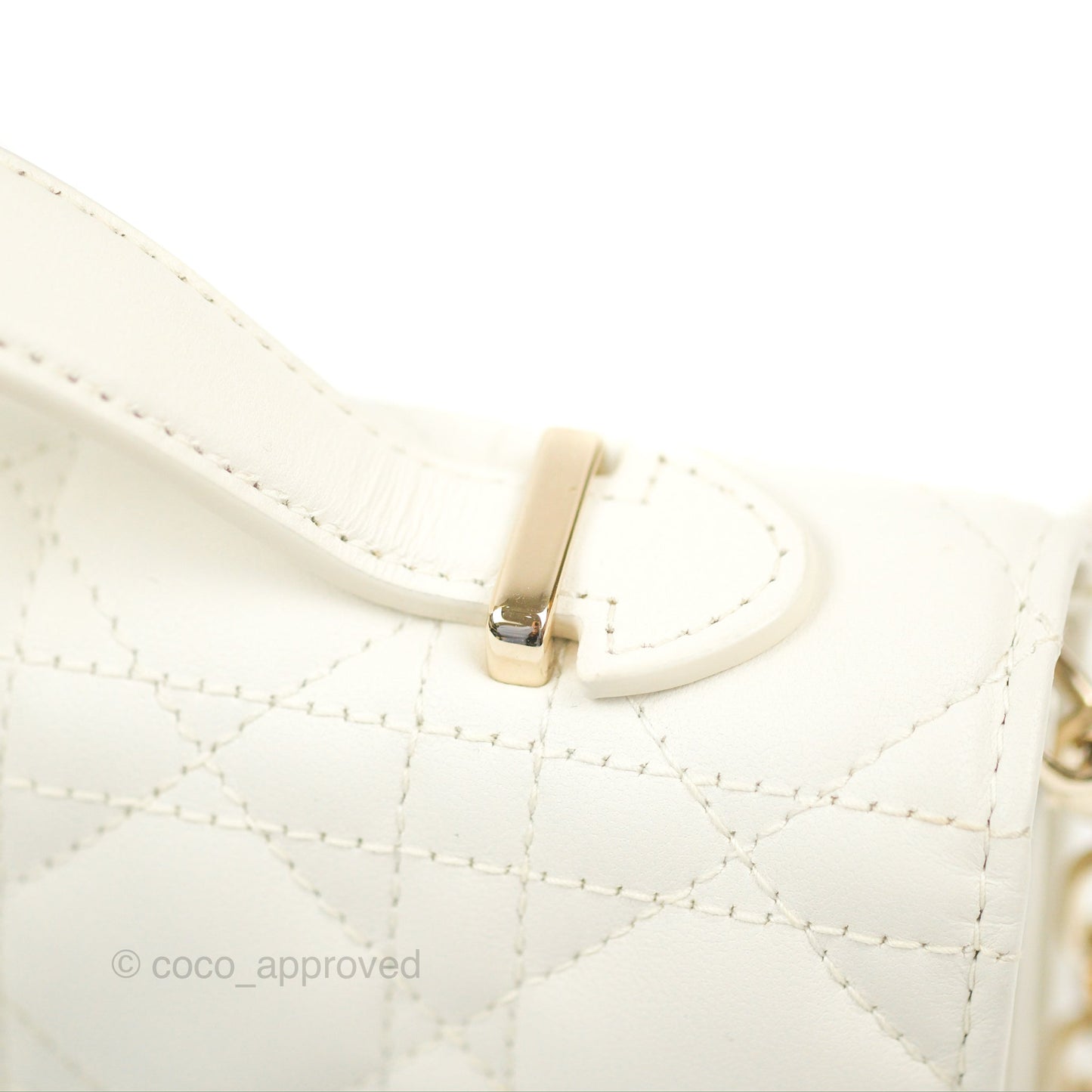 Dior Miss Dior Mini Bag Ivory White Cannage Lambskin
