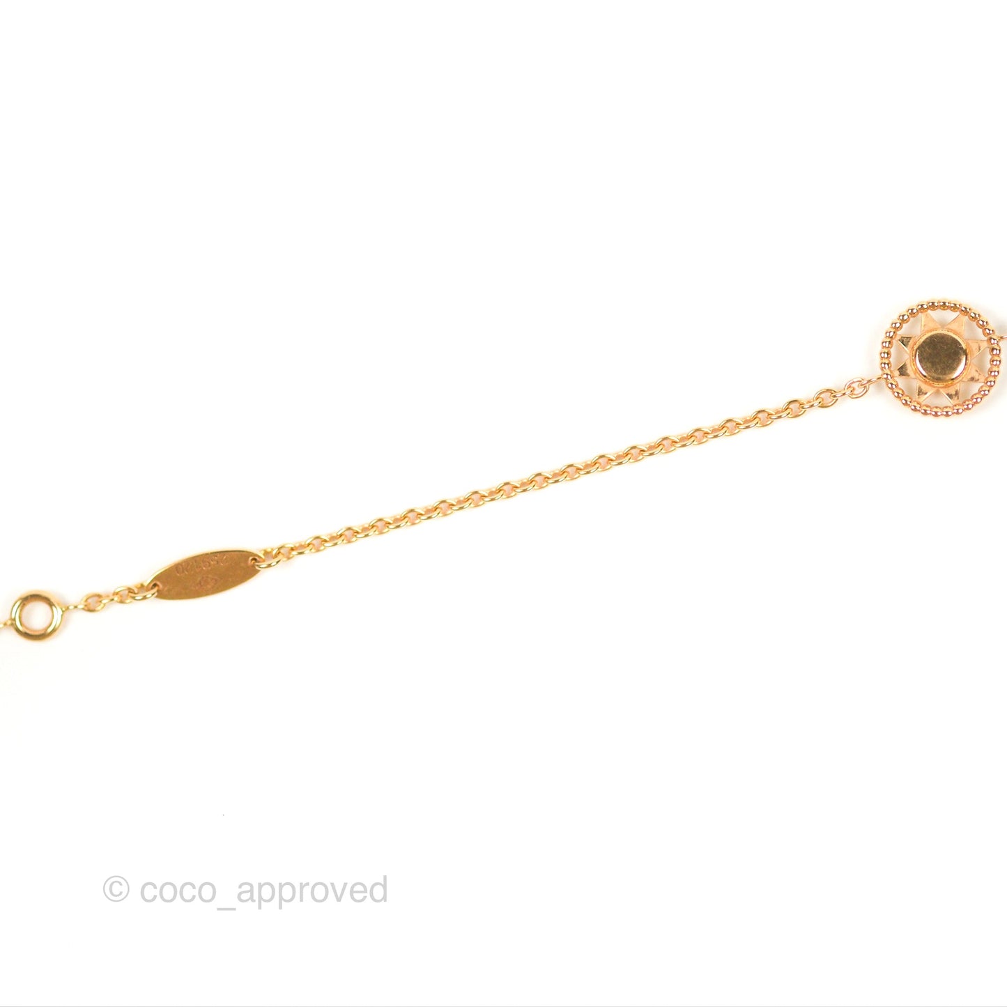 Dior Mini Rose Des Vents Bracelet Diamonds Gold