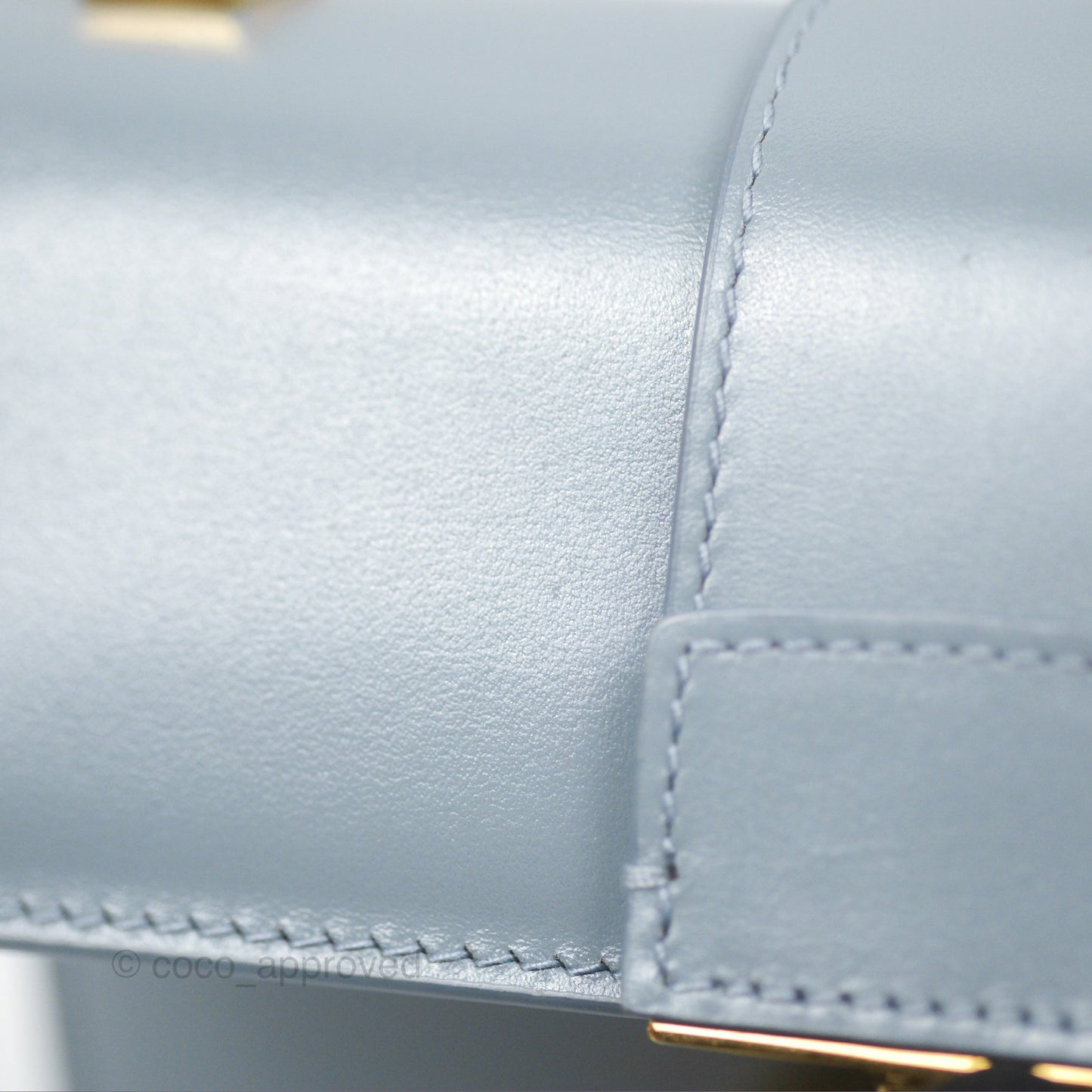 Christian Dior Micro 30 Montaigne Flap Bag Blue Grey Smooth Calfskin