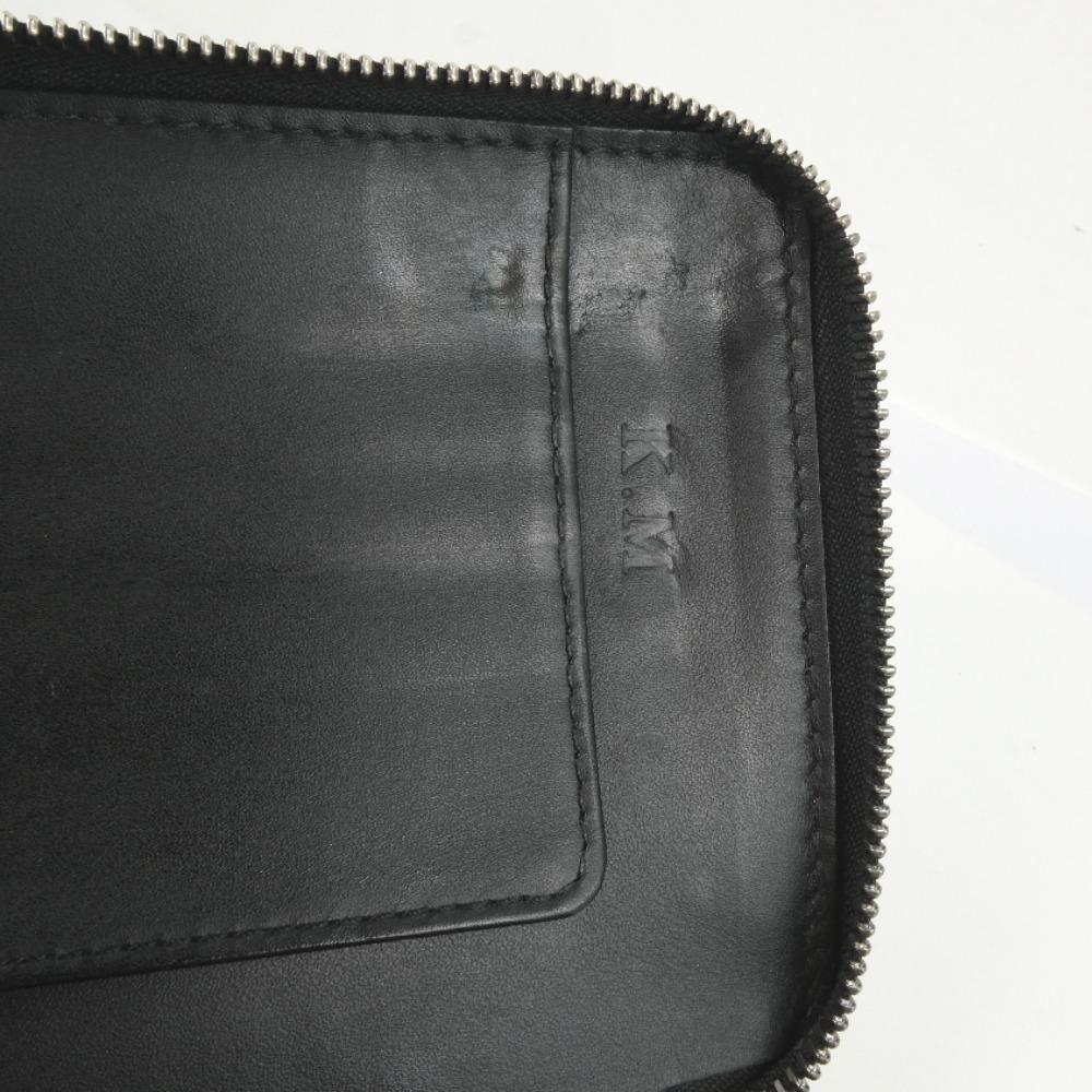 Louis Vuitton Black Leather Zippy organizer wallet accessories
