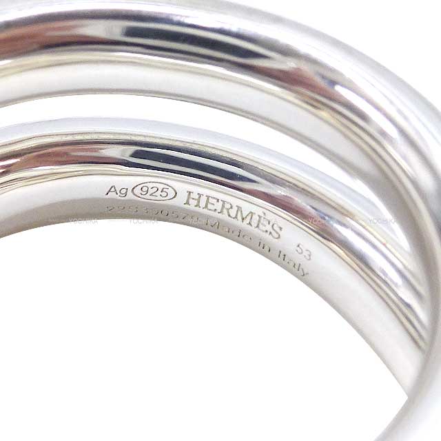 HERMES ring Vertige #53 Silver Silver925