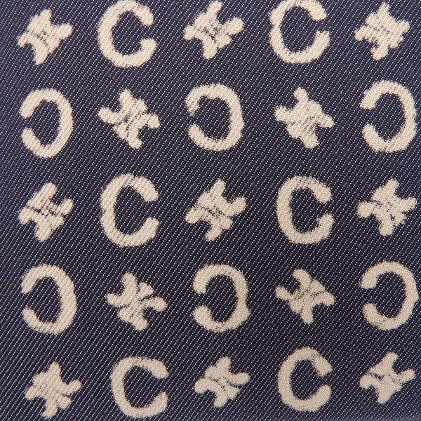 Celine Denim C Macadam Pattern Logo Top Handle Bag Indigo