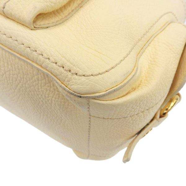 Celine Macadam Plate Top Handle Bag Ivory