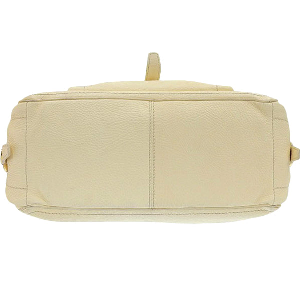 Celine Macadam Plate Top Handle Bag Ivory