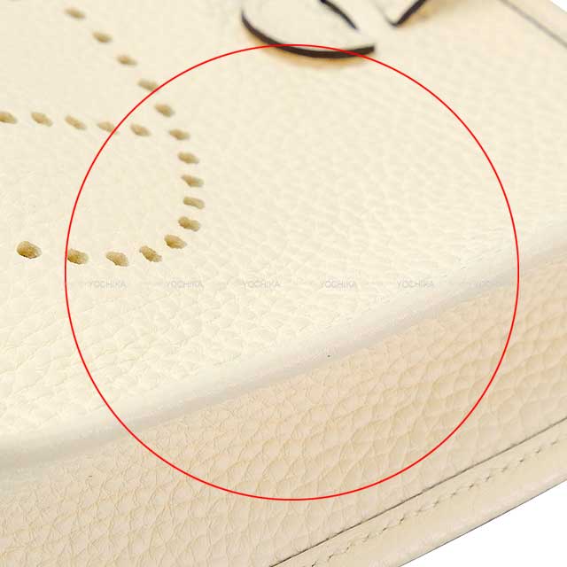 HERMES Shoulder bag Evelyne 16 TPM Nata Taurillon Clemence Silver HW Stamp