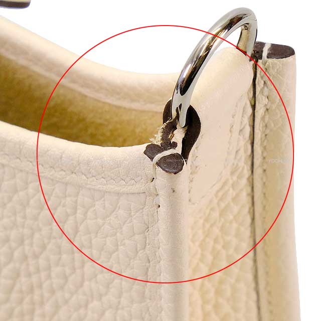 HERMES Shoulder bag Evelyne 16 TPM Nata Taurillon Clemence Silver HW Stamp