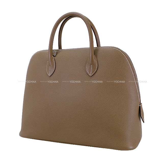 HERMES Shoulder bag Bolide1923 30 Etoupe Veau Epsom Silver HW Stamp