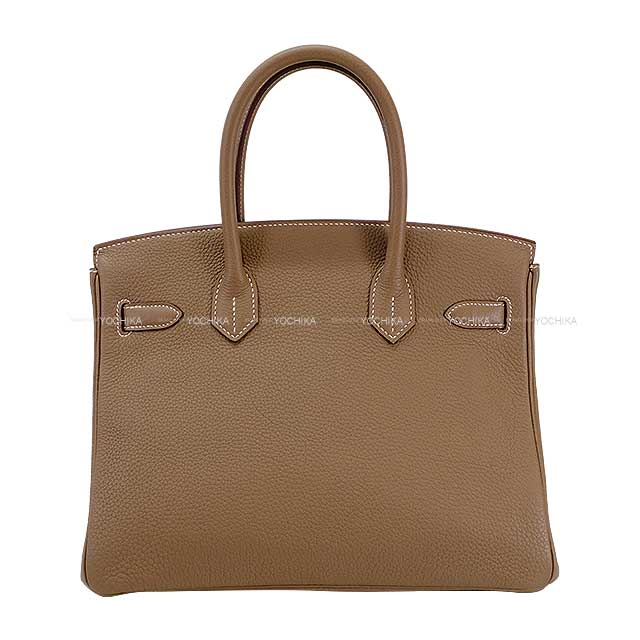 HERMES Handbag Birkin30 Etoupe Veau Togo Gold HW Stamp