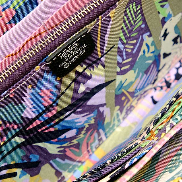 HERMES long wallet Azap Silk in EN LIBERTE! Noir (Black)/Cassis Veau Epsom/Veau Barenia/Silk100% Silver HW Stamp