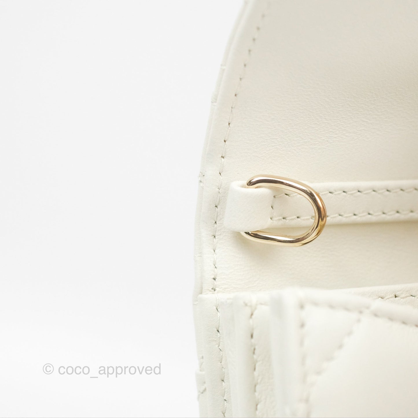 Dior Miss Dior Mini Bag White Cannage Lambskin