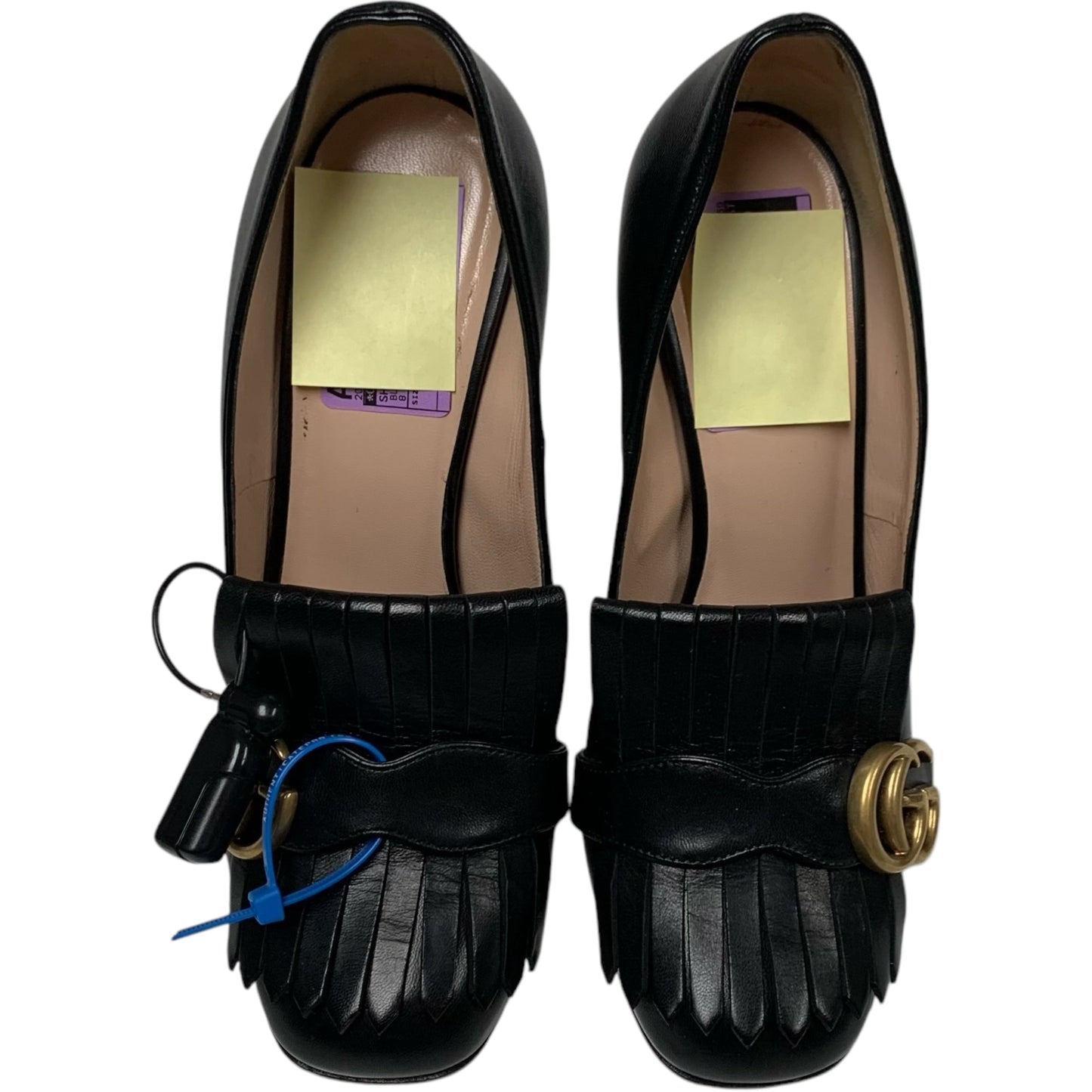 Shoes Luxury Designer By Gucci In Black, Size: 8
