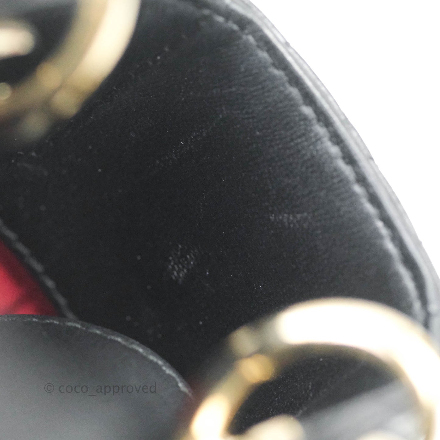 Christian Dior Lambskin My ABCDior Lady Dior Black Gold Hardware