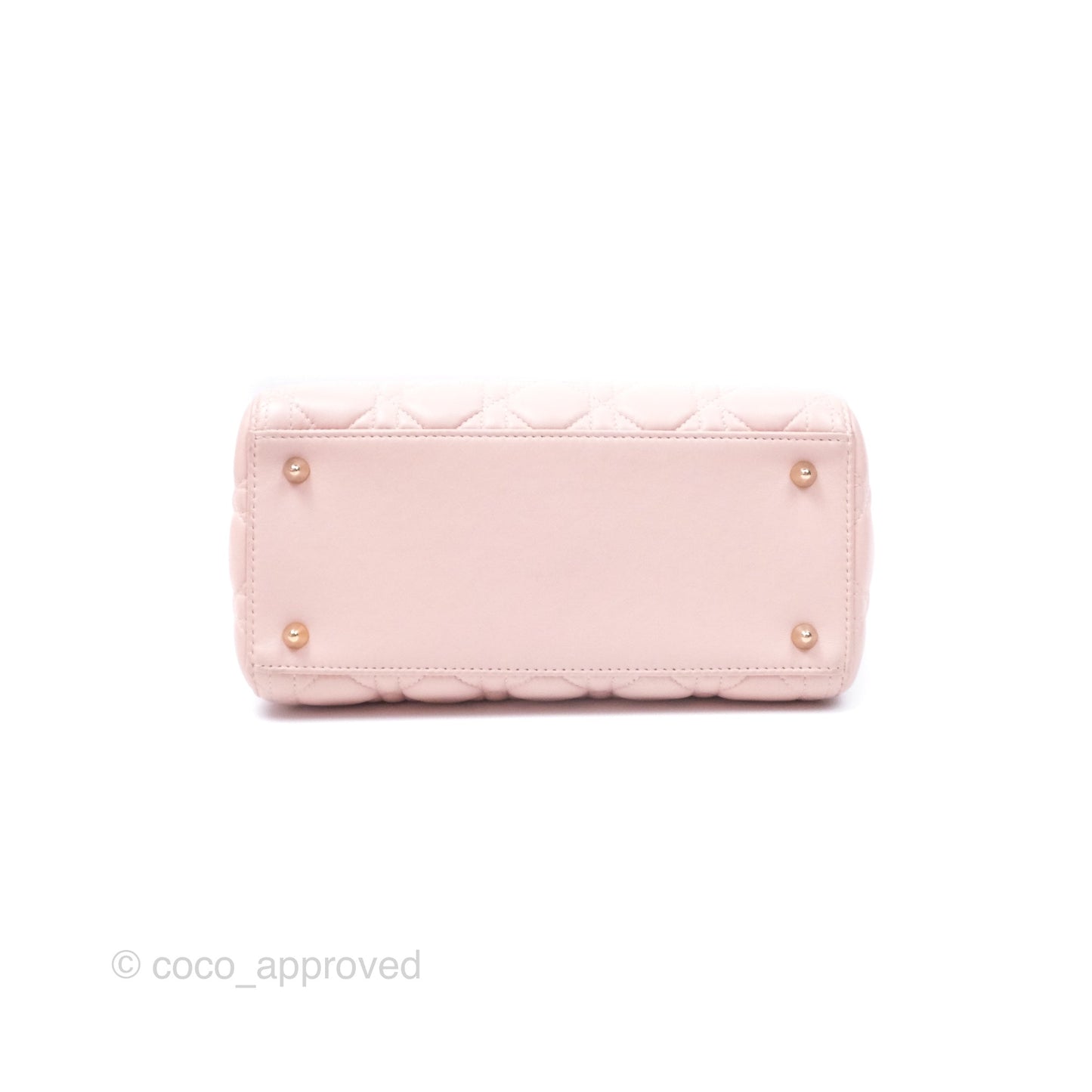 Christian Dior Medium Lady Dior Pink Lambskin Gold Hardware