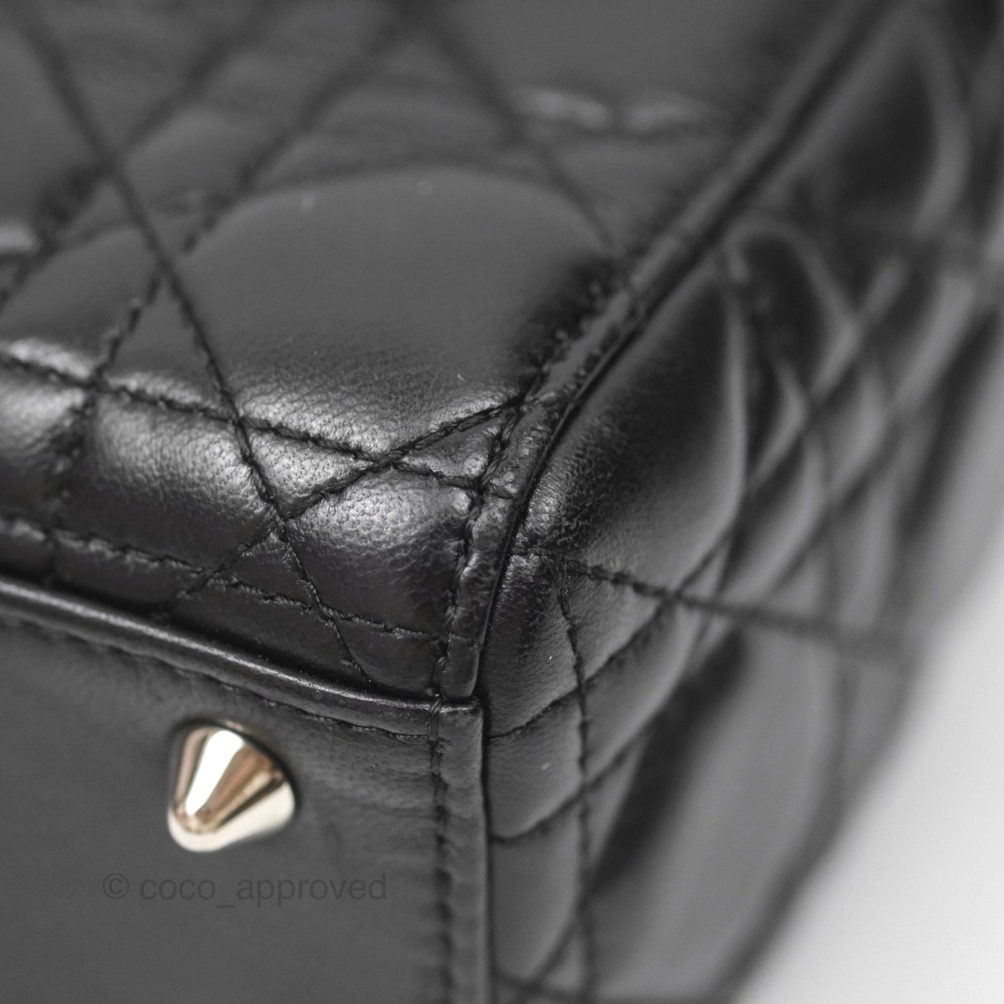 Christian Dior My ABCDior Lady Dior Black Lambskin Silver Hardware