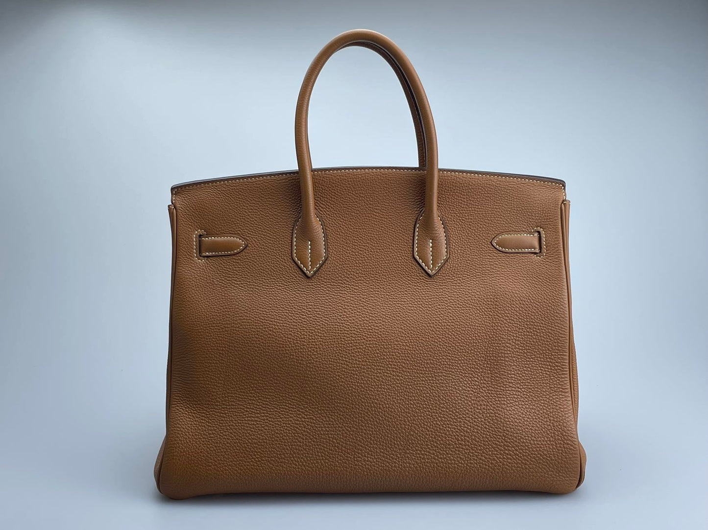 Hermes Birkin 35 in gold vintage Togo leather