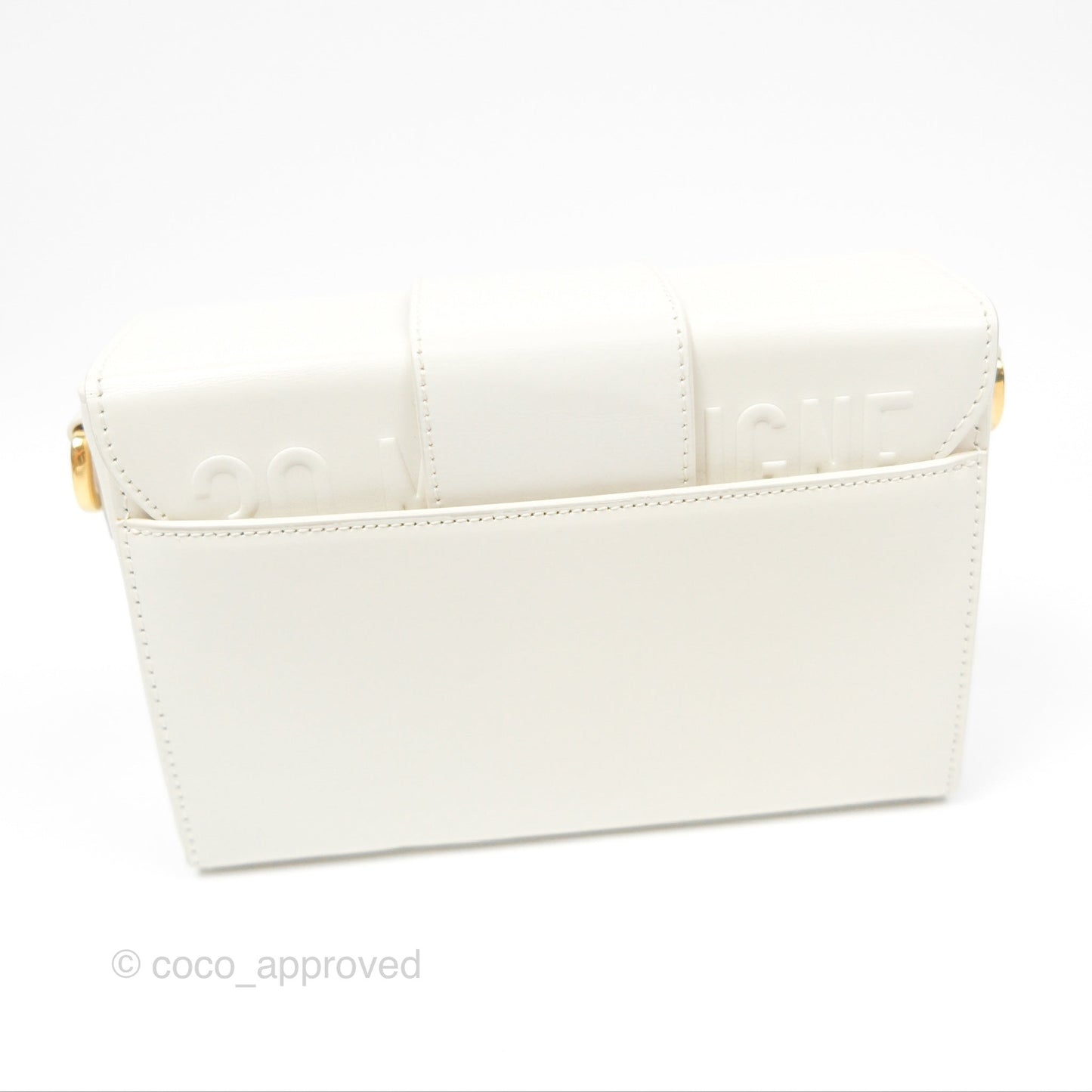 Christian Dior 30 Montaigne Box Bag White Calfskin