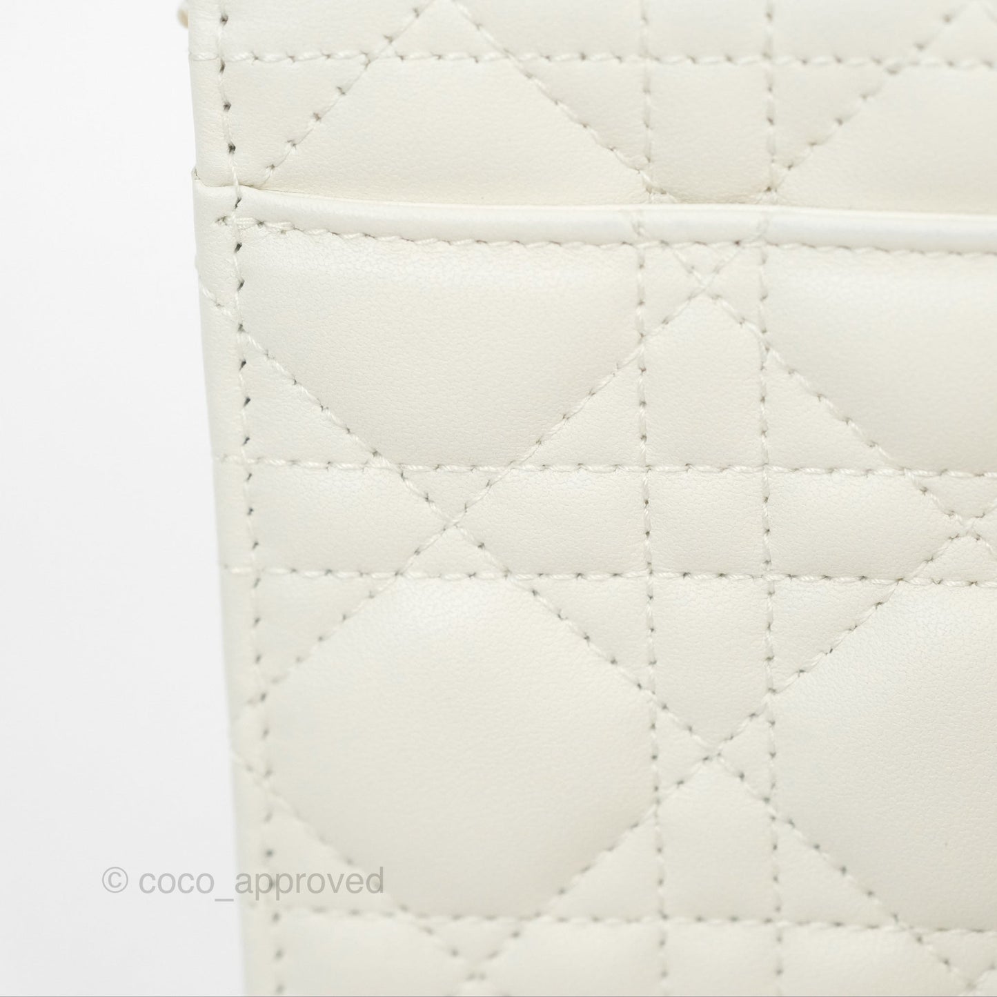 Dior Miss Dior Mini Bag White Cannage Lambskin