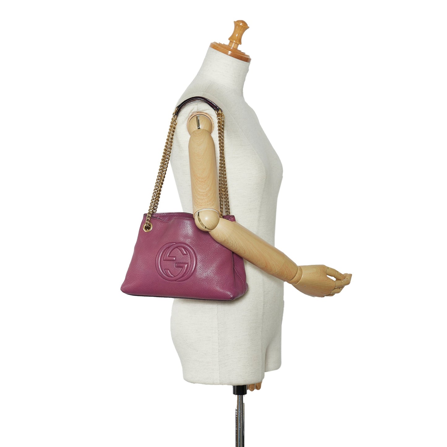Purple Gucci Soho Chain Tote