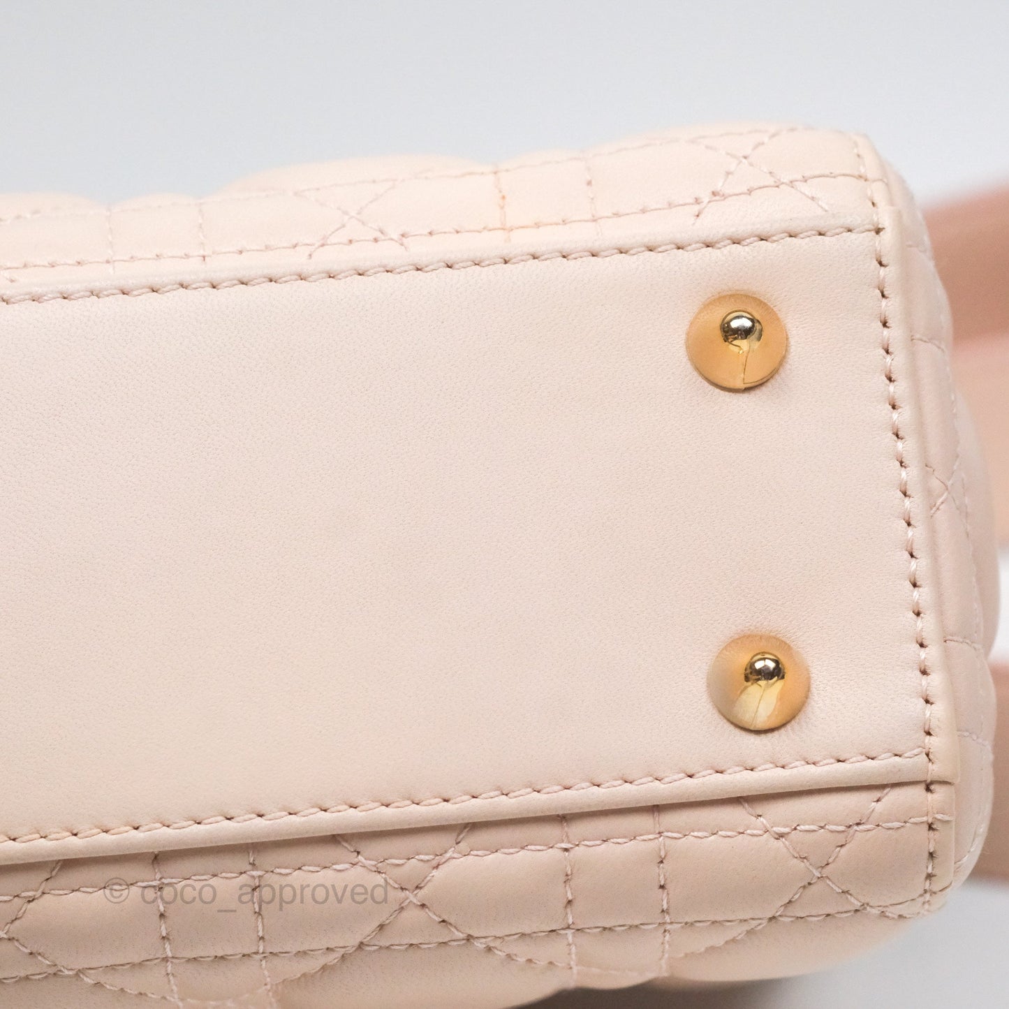 Christian Dior Lambskin My ABCDior Lady Dior Pink Gold Hardware