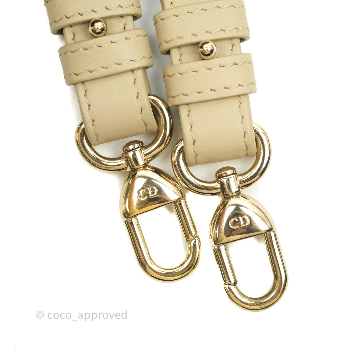 Christian Dior Lambskin My ABCDior Lady Dior Matte Beige Gold Hardware