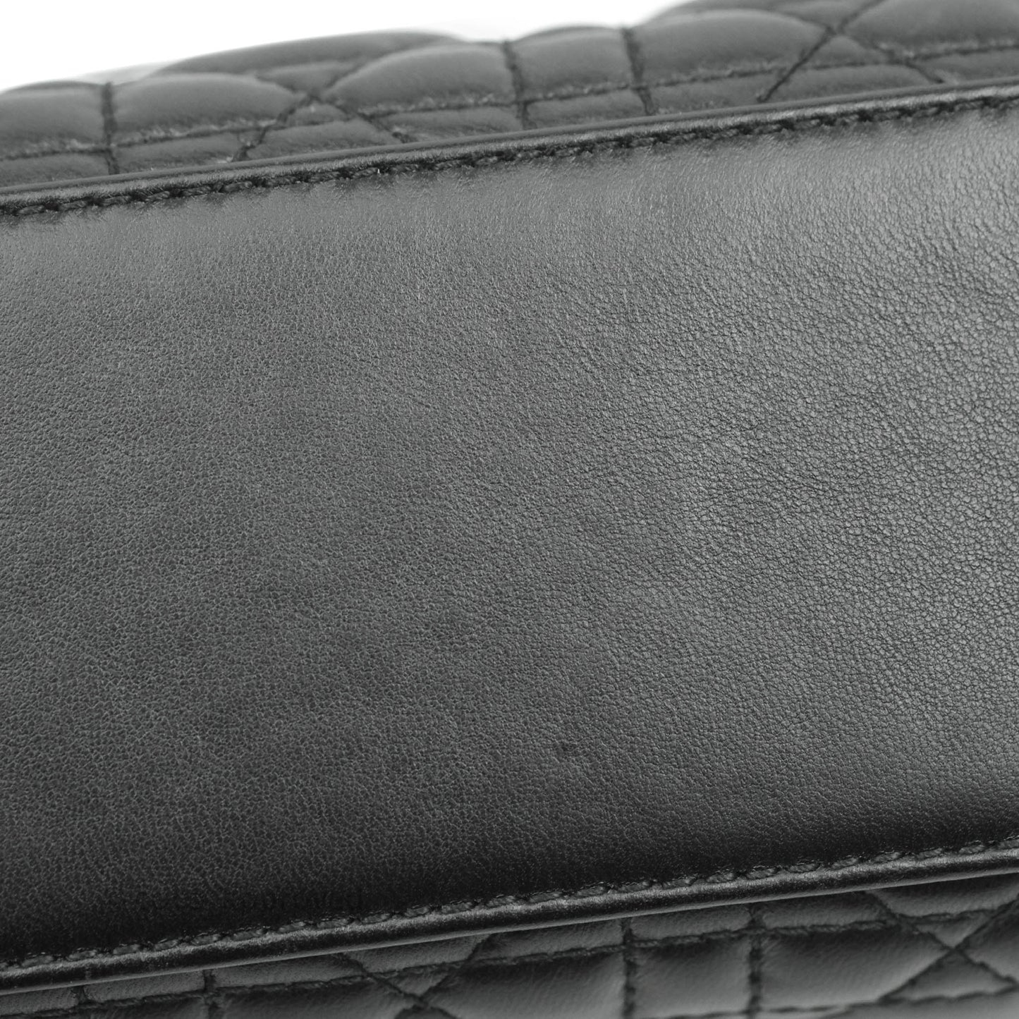 Christian Dior Lambskin My ABCDior Lady Dior Black Gold Hardware