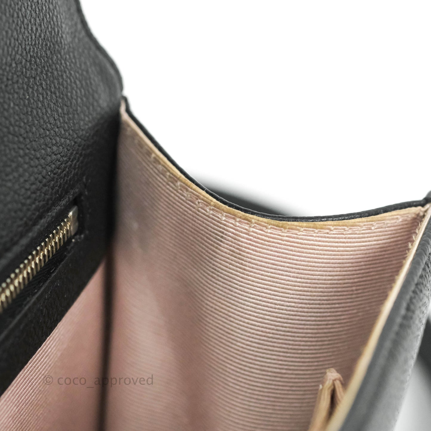 Christian Dior Diorama Medium Flap Shoulder Bag Black Grained Leather Silver Hardware
