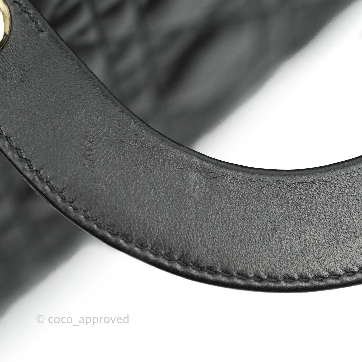 Christian Dior Lambskin My ABCDior Lady Dior Black Gold Hardware
