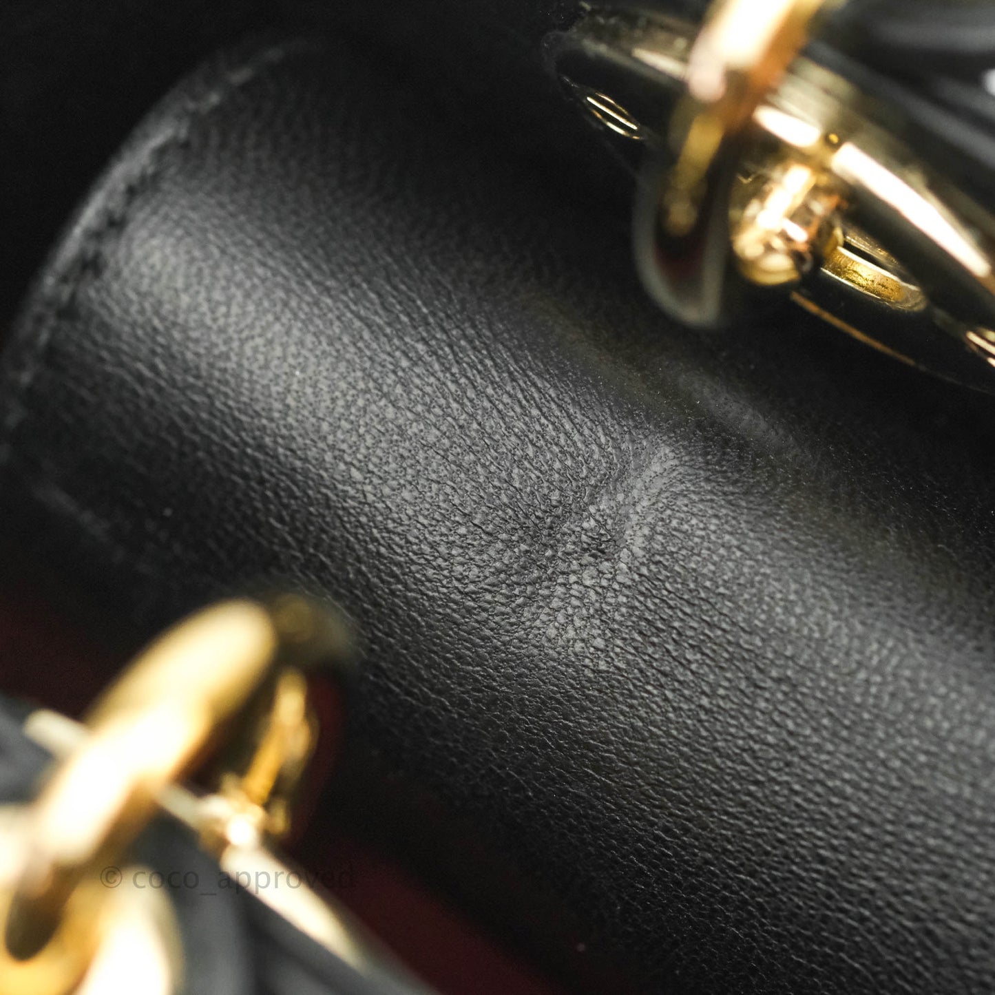 Christian Dior Lambskin My ABCDior Lady Dior Black Gold Hardware