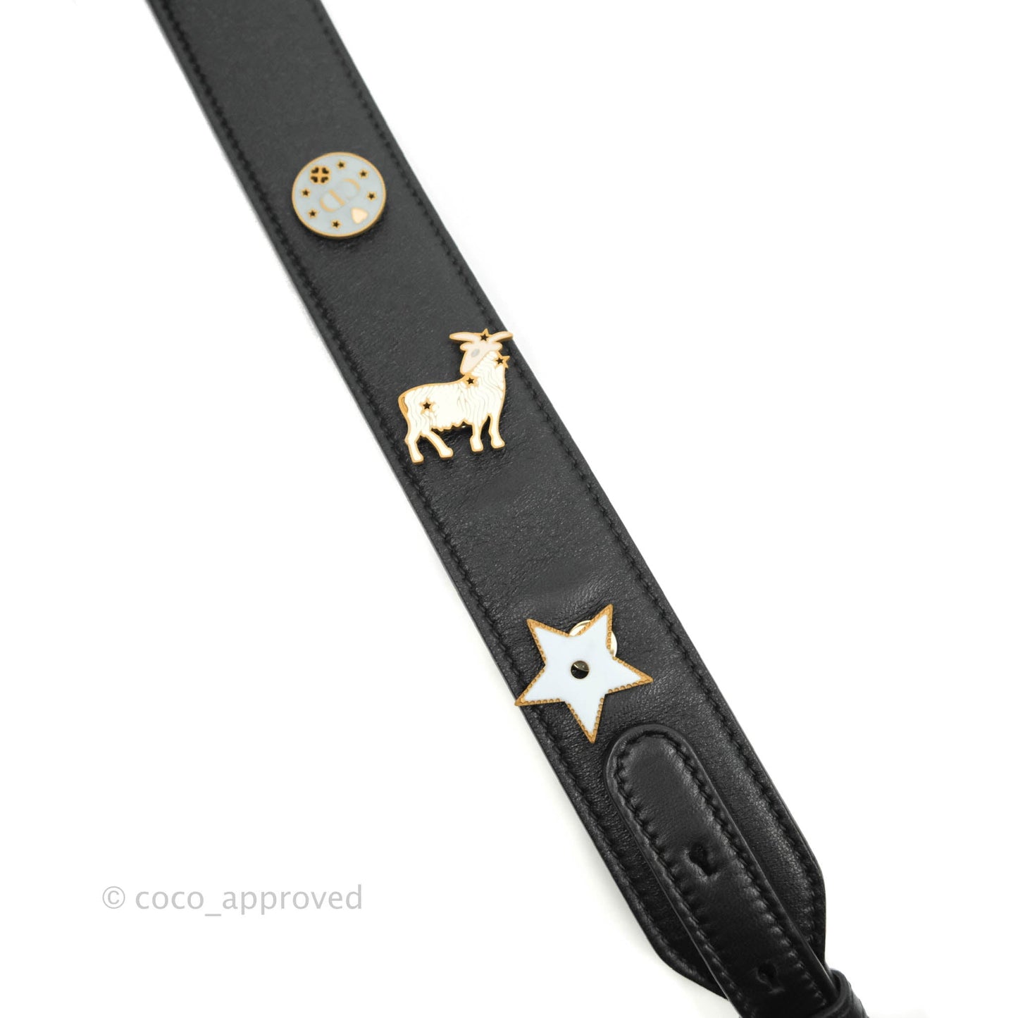 Christian Dior Lambskin My ABCDior Lady Dior Black Gold Hardware