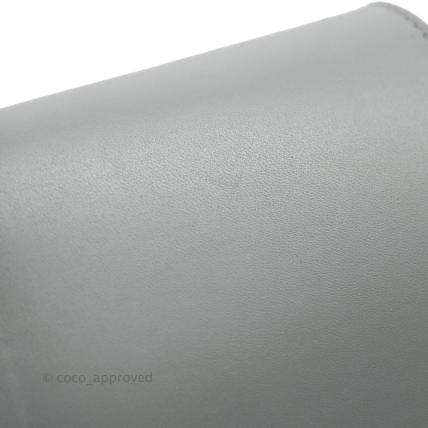 Christian Dior Box Calfskin Medium Bobby Flap Stone Grey