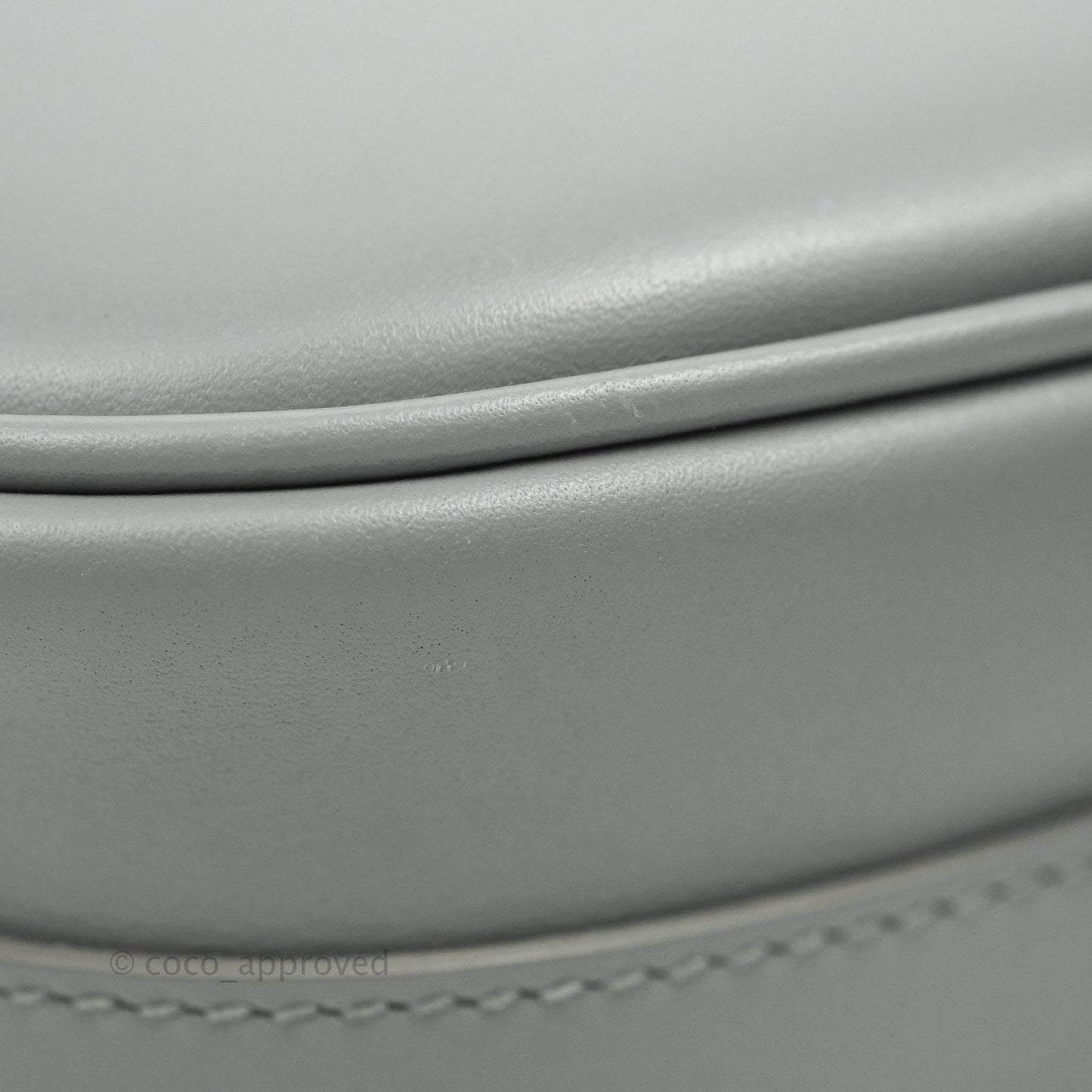 Christian Dior Box Calfskin Medium Bobby Flap Stone Grey